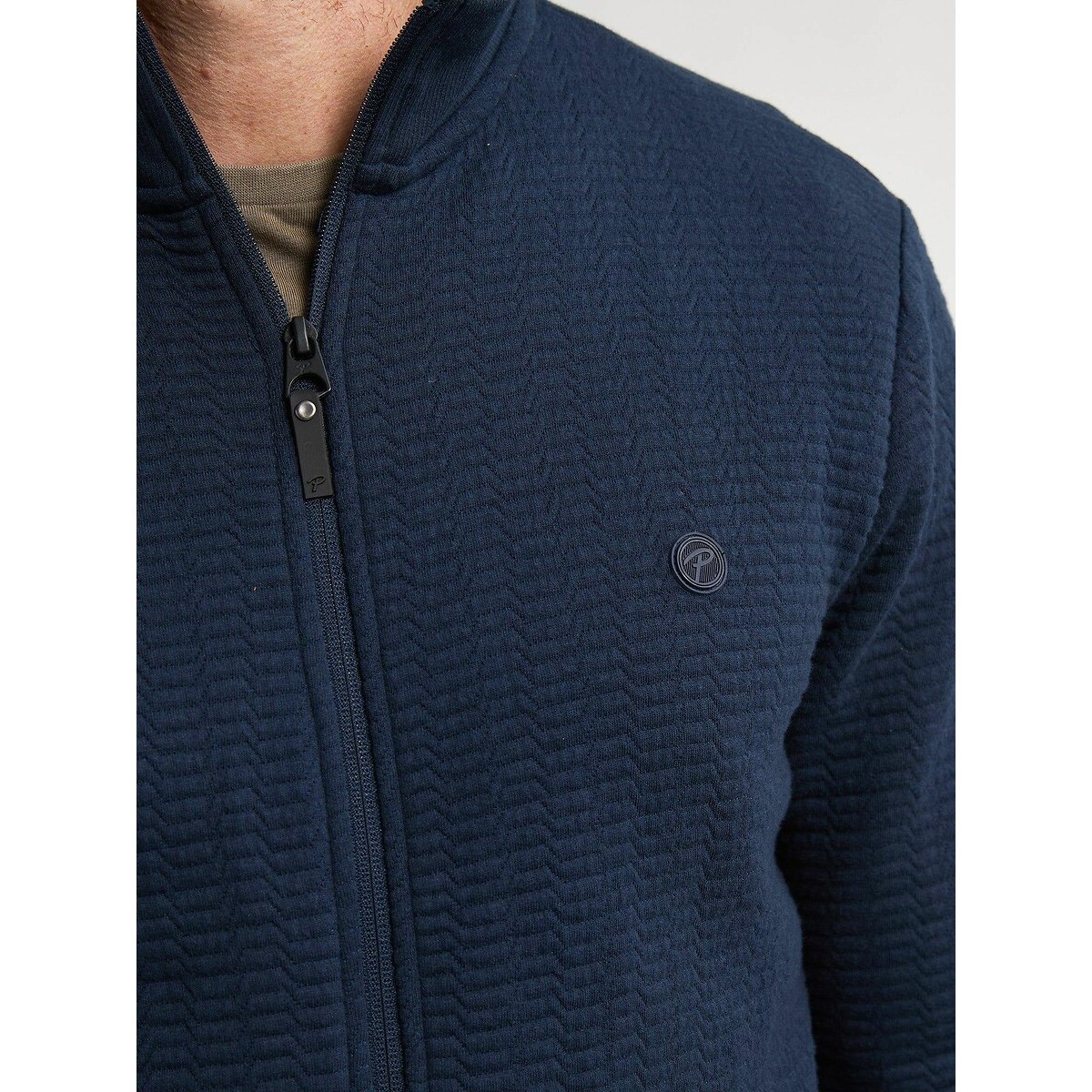 Quarter-Zip Sweatshirt navy blue, PETROL INDUSTRIES