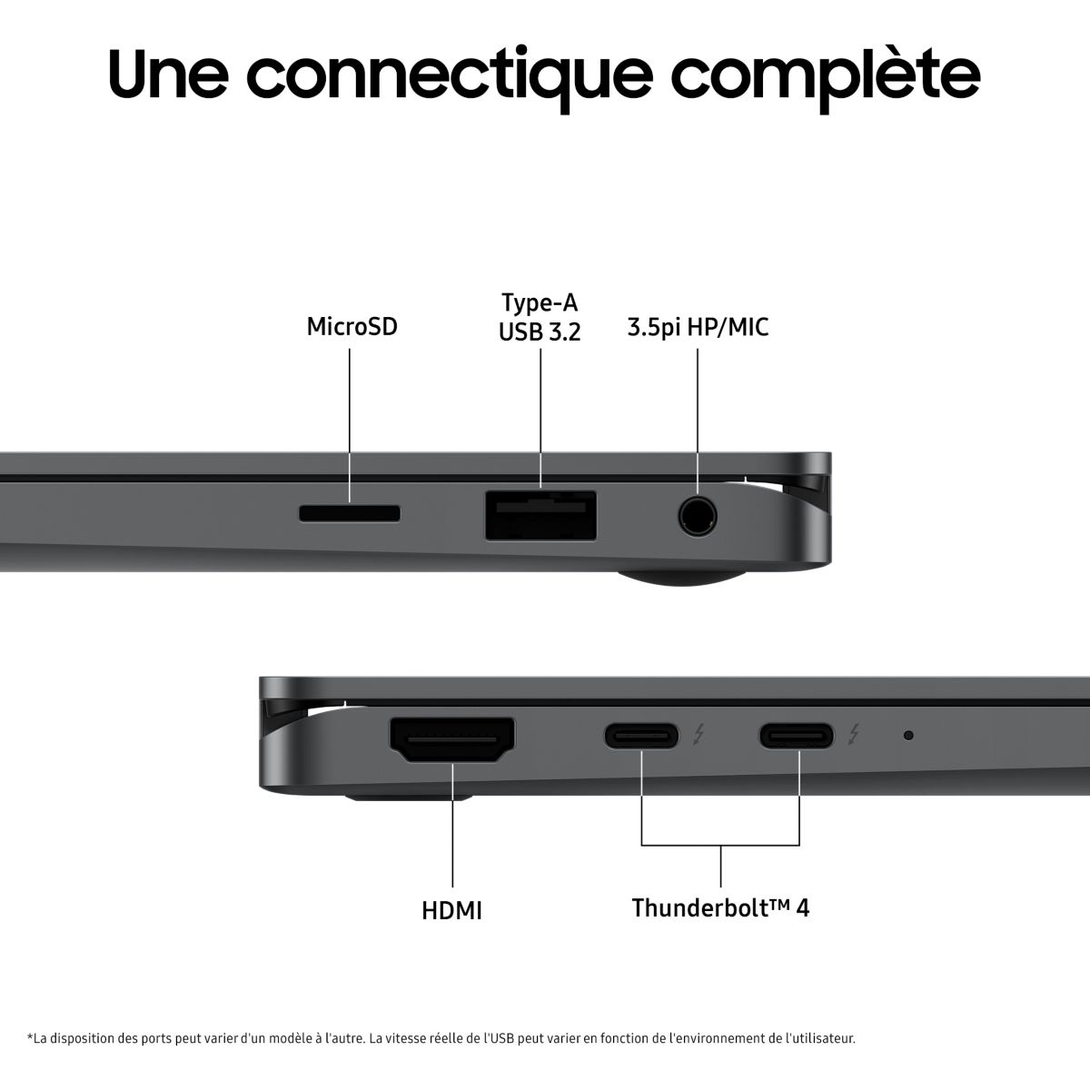 Ordinateur portable GB5 360 15,6" Tactile OLED Ultra 5 226V 16 Go RAM LPDDR5x SSD 512 Go stylet inclus Copilot+PC couleur unique, SAMSUNG