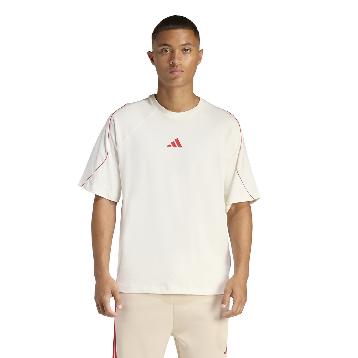 T-shirt manches courtes Stadium blanc, ADIDAS SPORTSWEAR