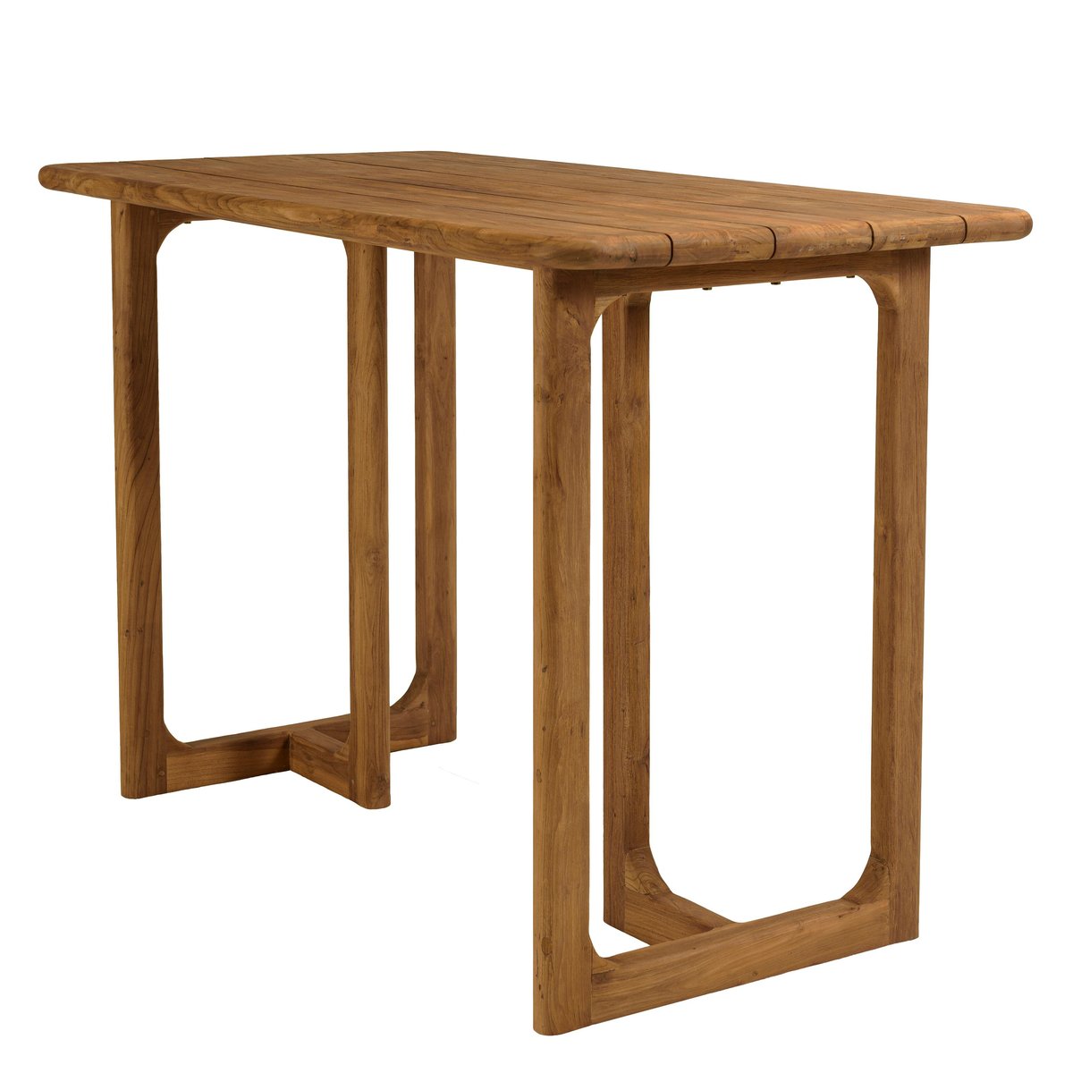 Bar de jardin 160 cm en teck recyclé ORIA bois naturel, PIER IMPORT