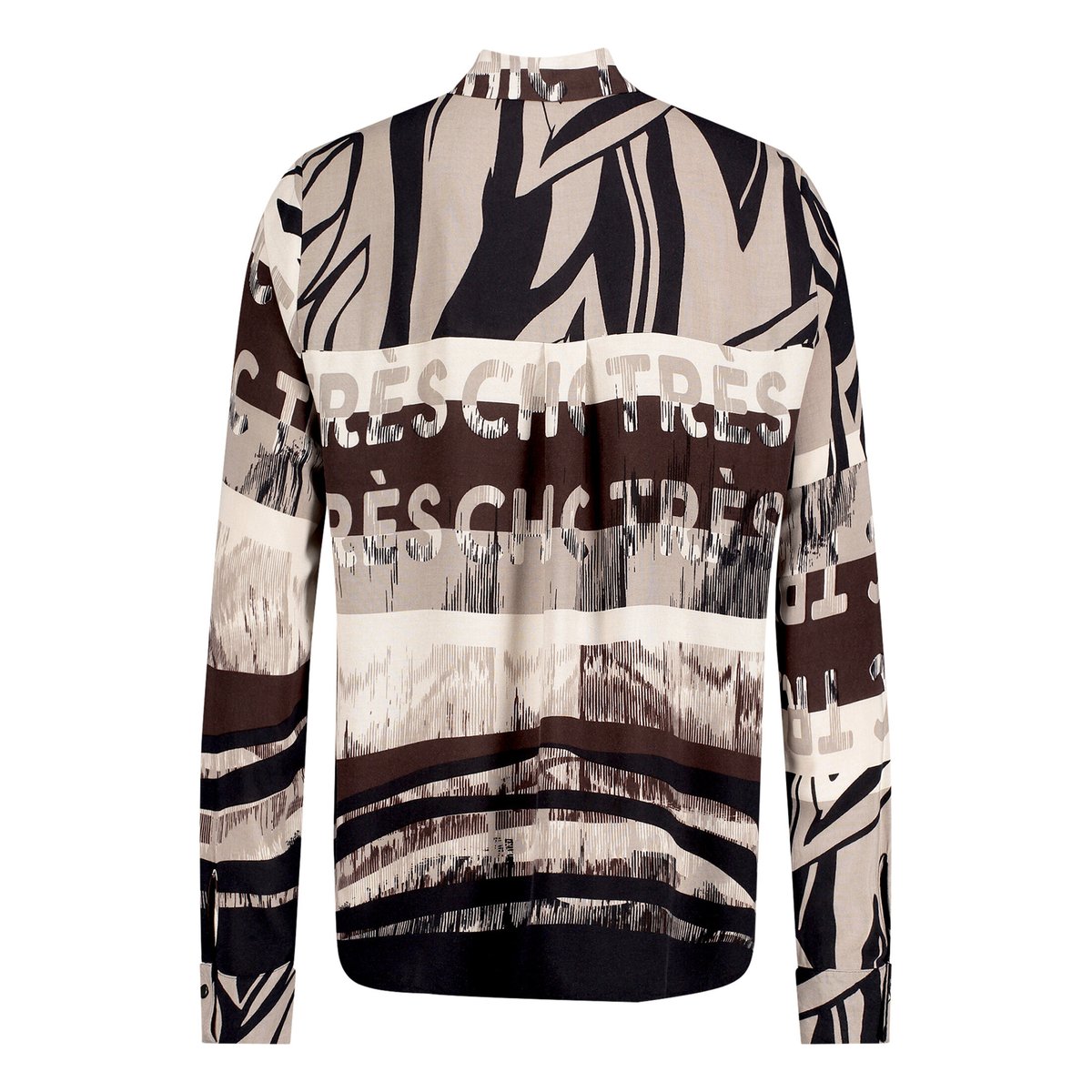Chemisier à pierres fantaisie beige/noir, BETTY BARCLAY