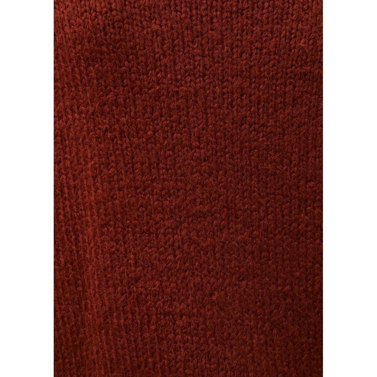 Pull en maille bouclette col rond orange, HUMILITY