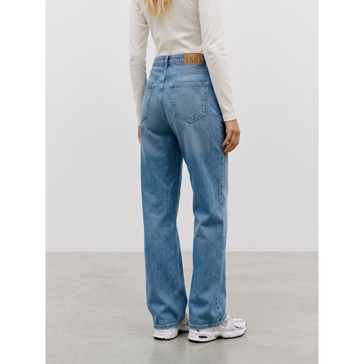 Jean À Coupe Large medium blue denim, VERO MODA