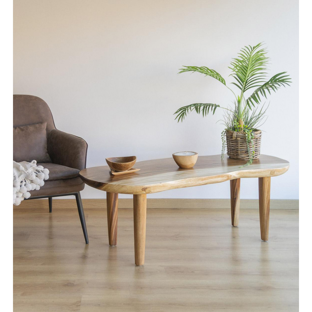 Table basse marron, DECORATION D’AUTREFOIS