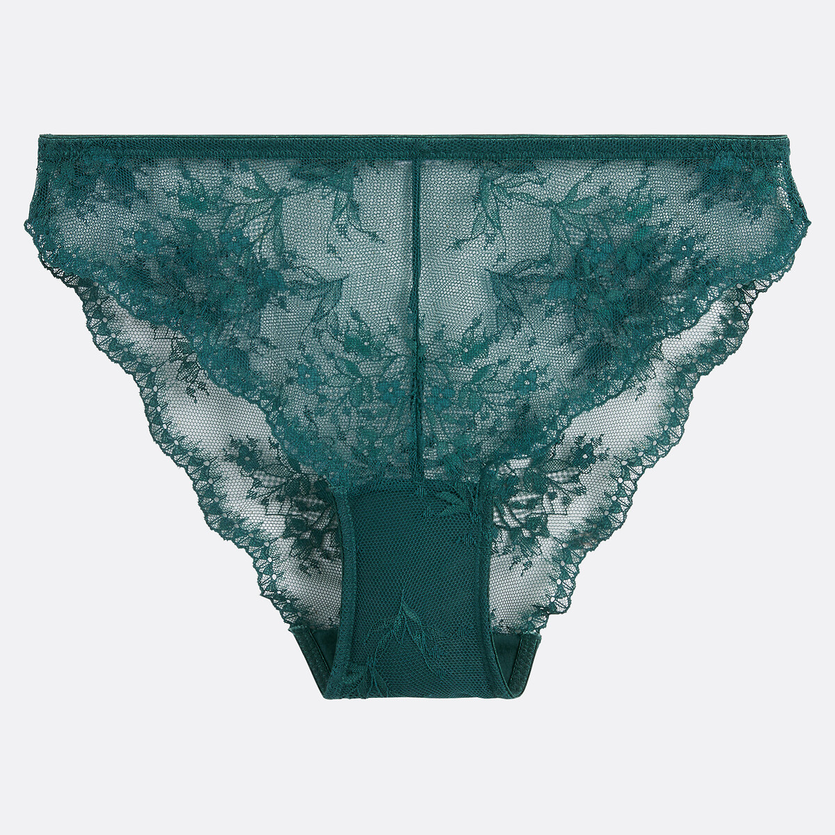 Ysandre Signature Lace Knickers pine green, LA REDOUTE COLLECTIONS