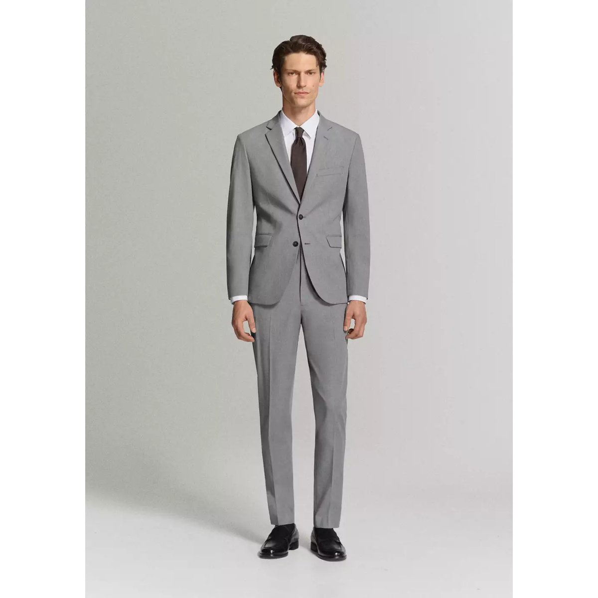 Veste costume París super slim-fit gris, MANGO MAN