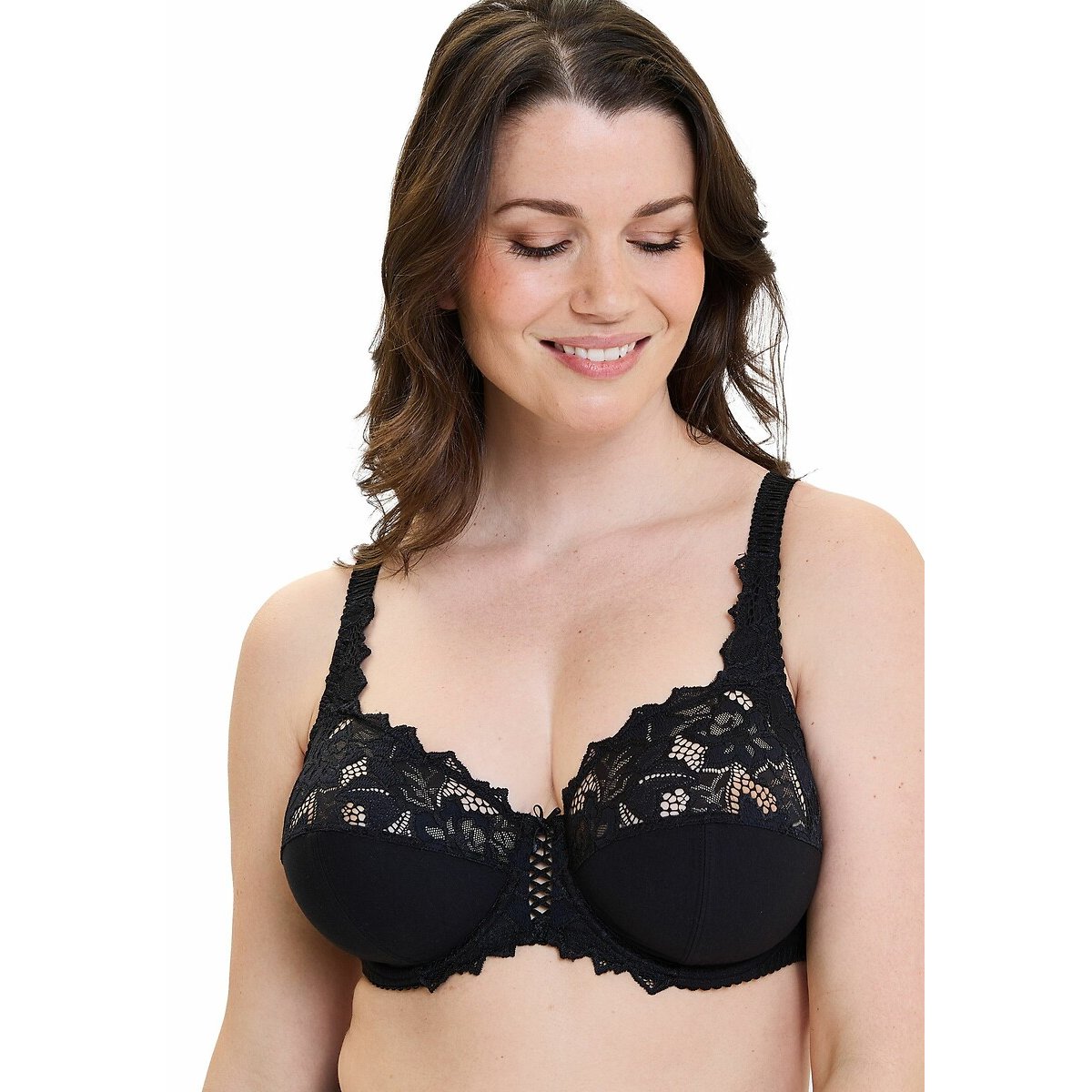 Coton D'Arum Full Cup Bra black, SANS COMPLEXE