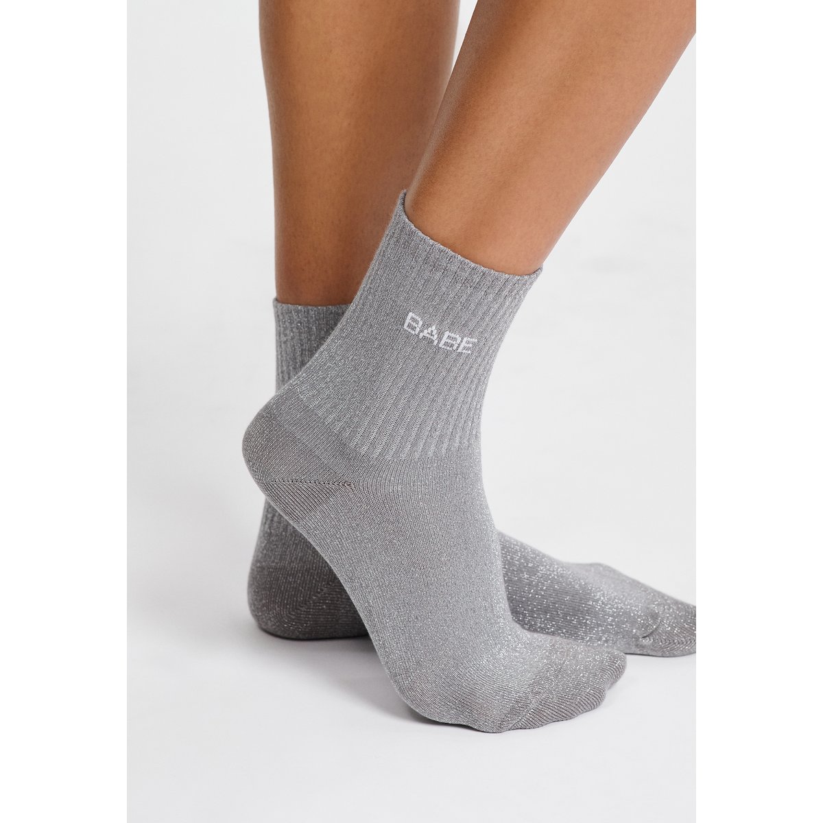 Chaussettes irrisées avec écriture LEGENDE gris, ETAM