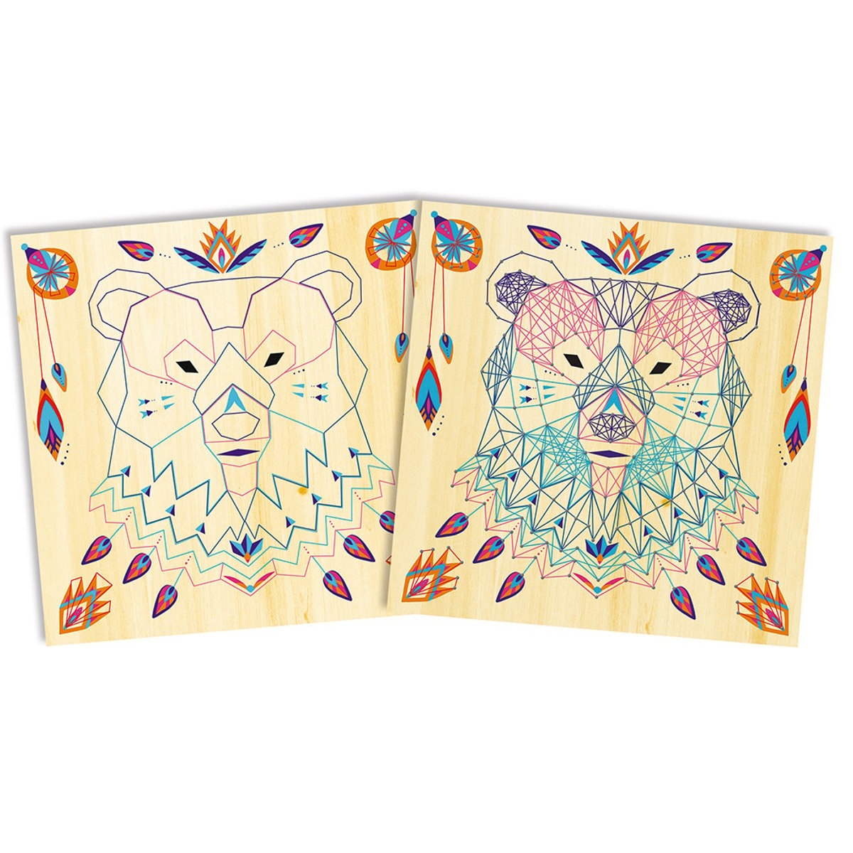 Kit Créatif - Fils Tendus Animaux multicolore, JANOD