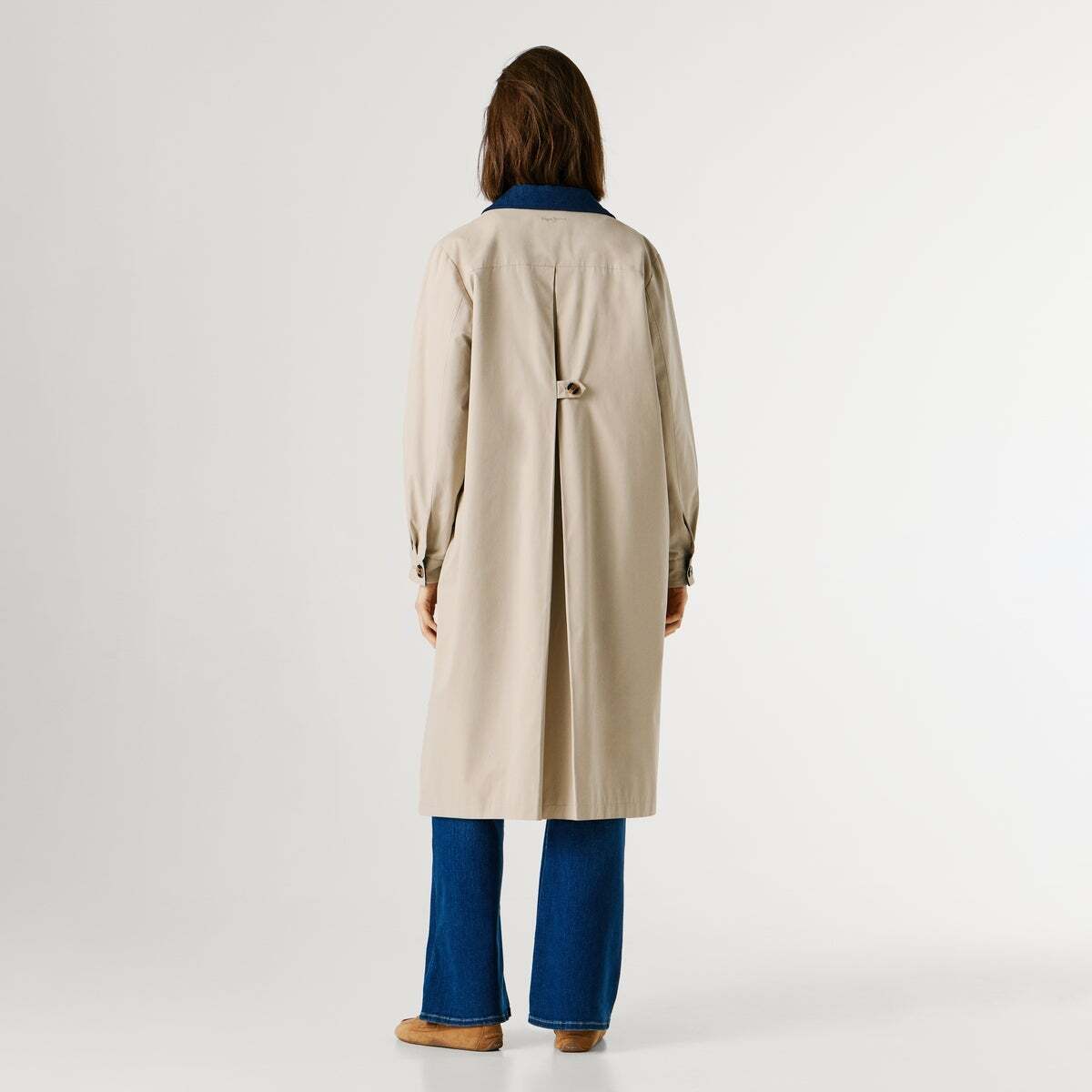Trench-Coat Avec Col Chemise beige clair, PEPE JEANS
