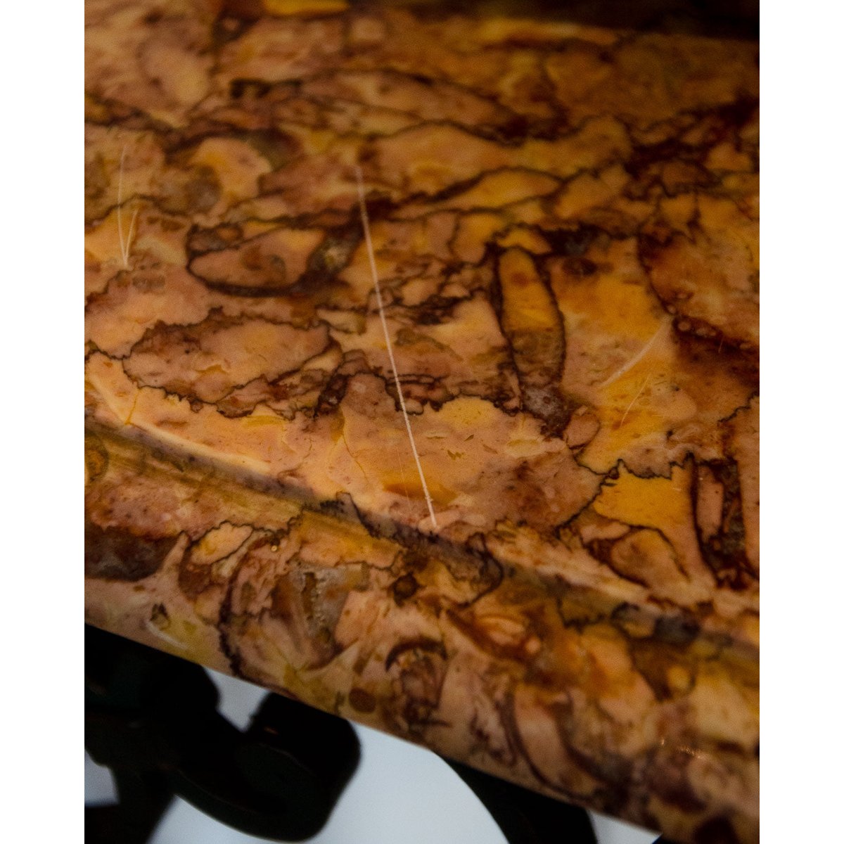 Console en marbre et fer forgé Hanna N°1351 - Bon état noir, DEBONGOUT