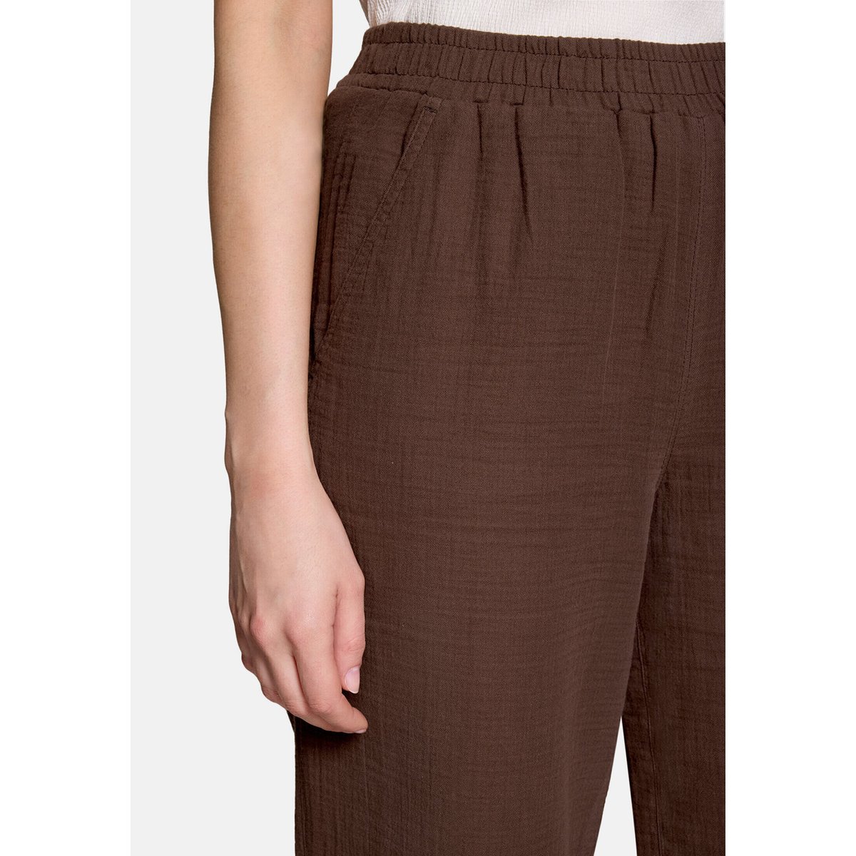 Pantalon à enfiler à poches extérieures brown, BETTY BARCLAY