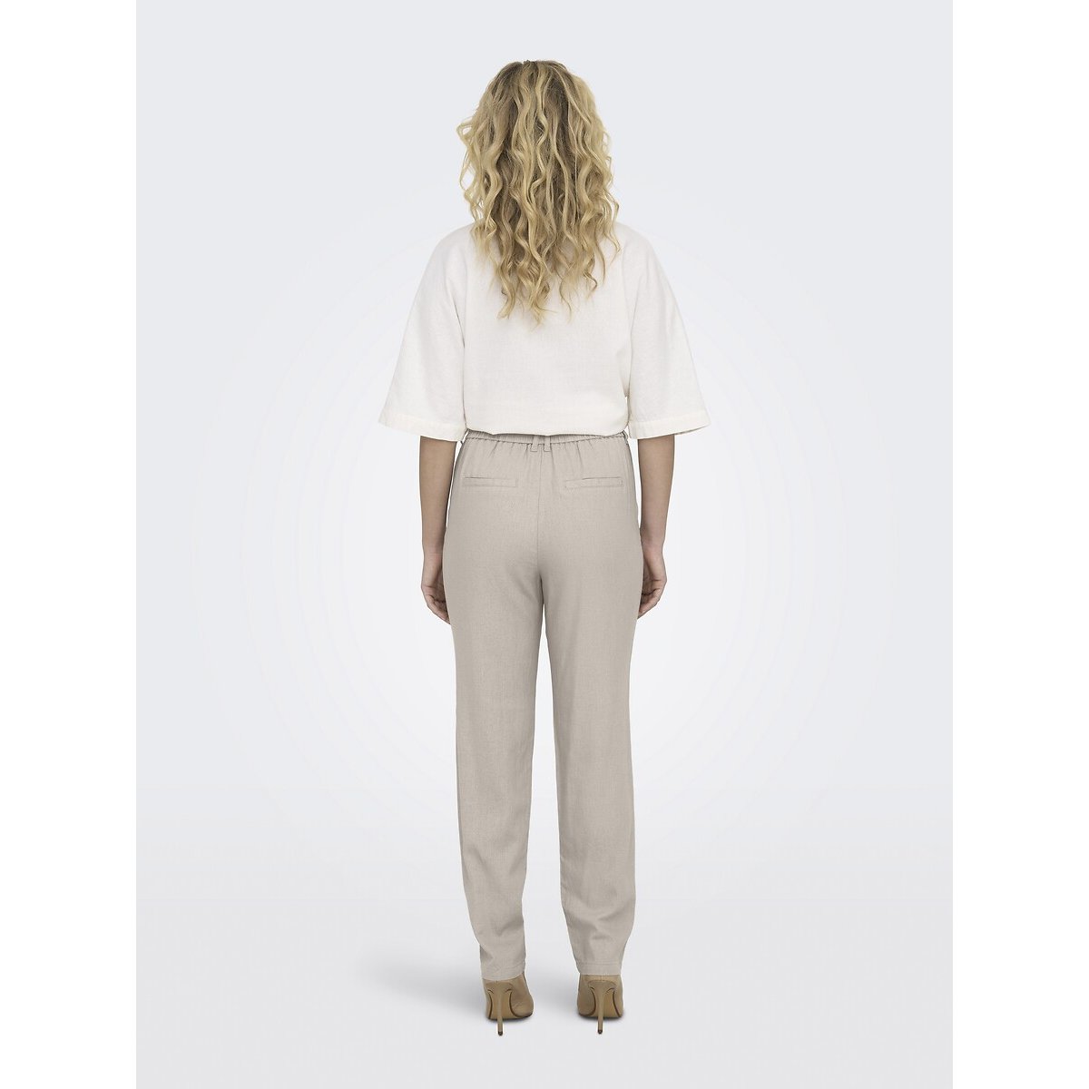 Straight Trousers light taupe, ONLY
