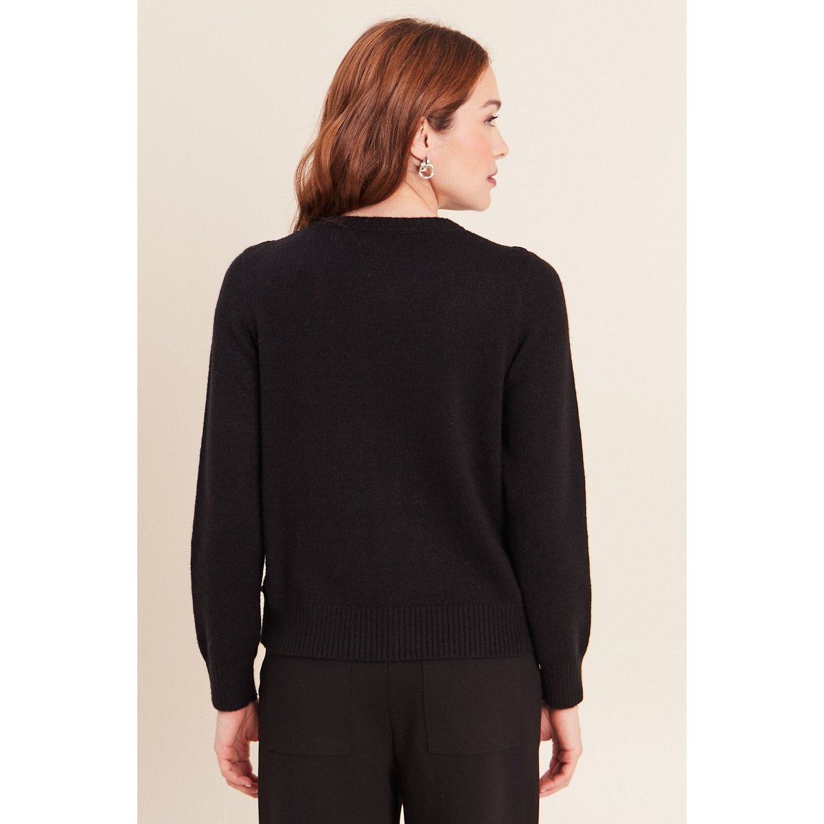 Pull col rond noir, BREAL