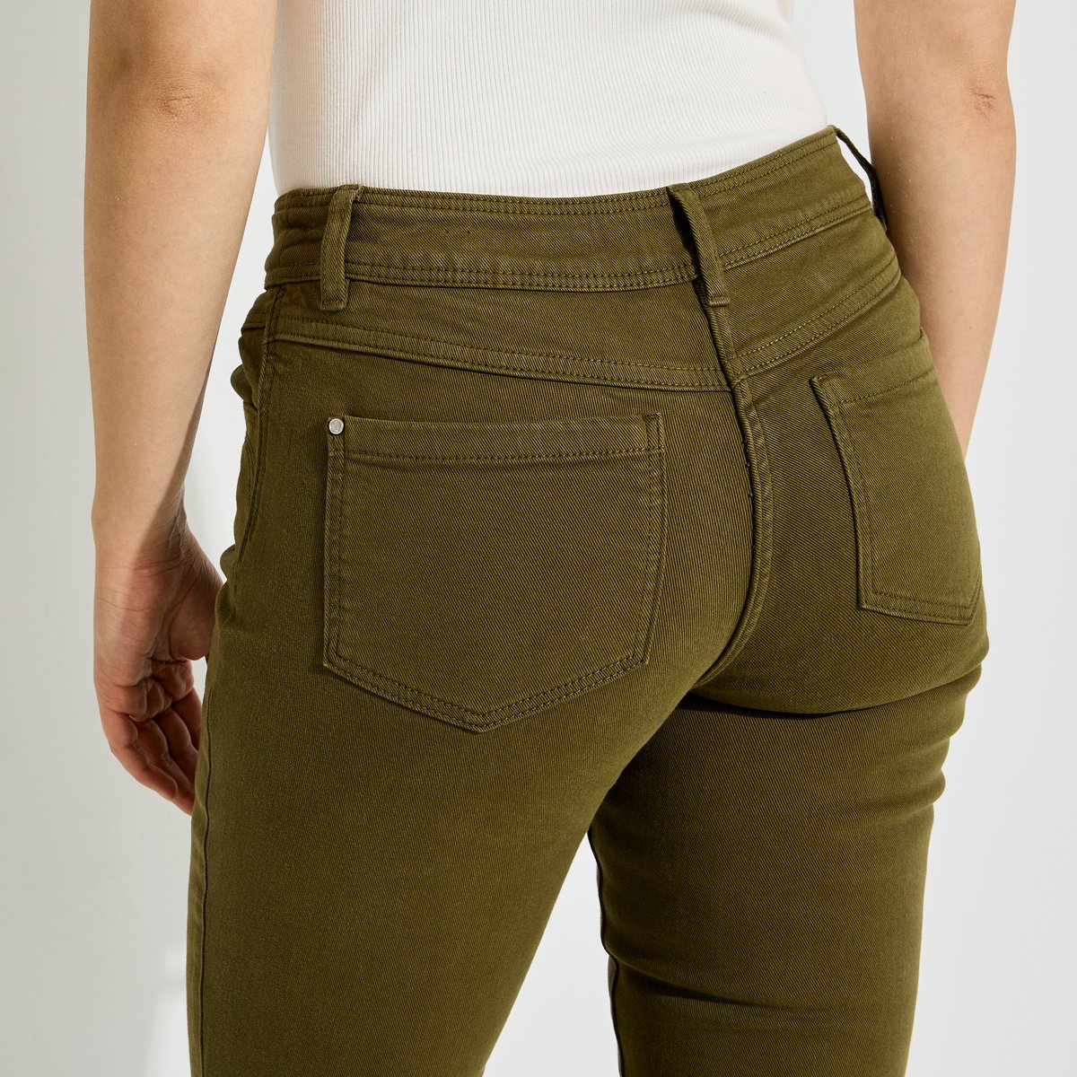 Jean bootcut BALI B01 vert kaki, GRAIN DE MALICE