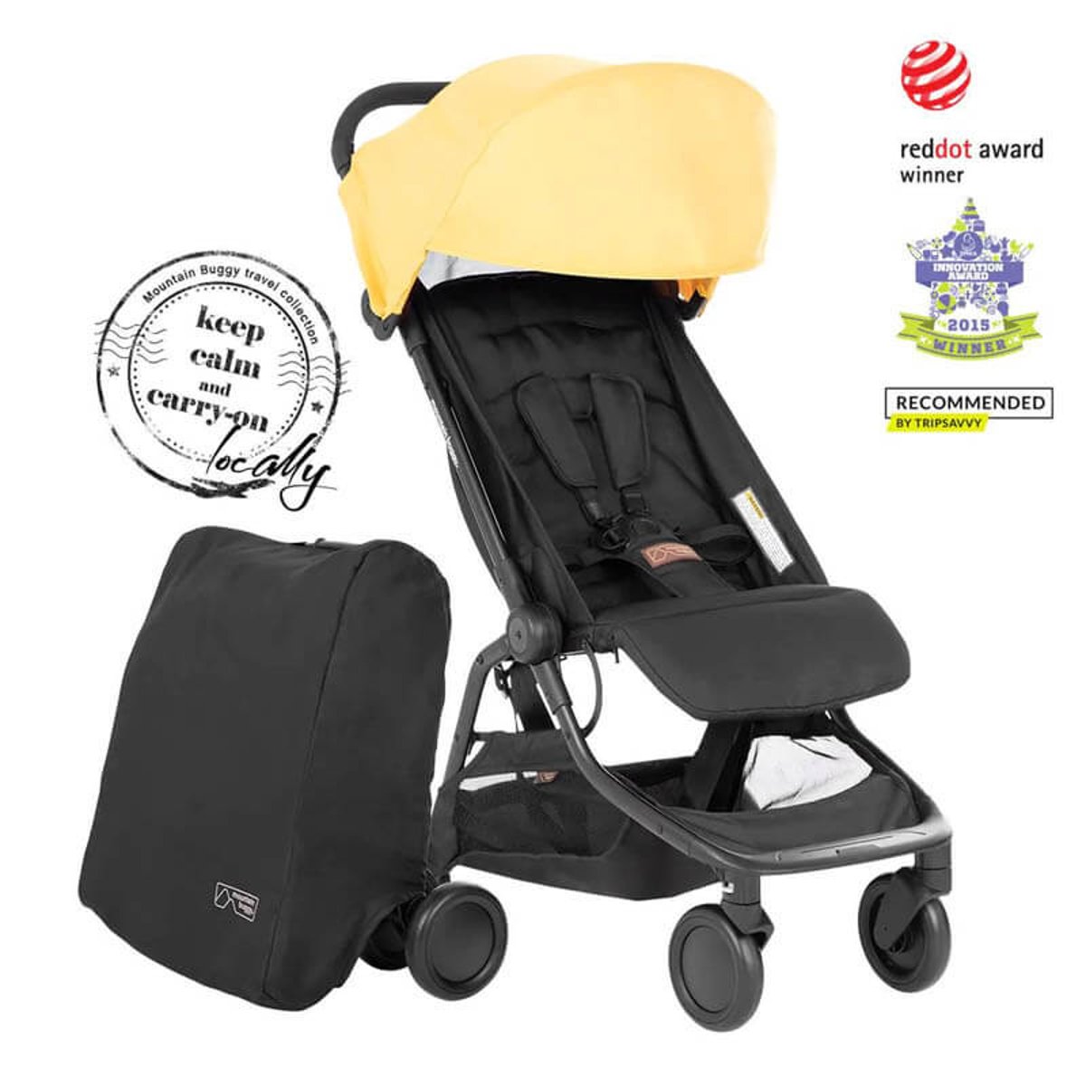 Nano Qiulong - Poussette Édition Limitée Année du Dragon jaune, MOUNTAIN BUGGY