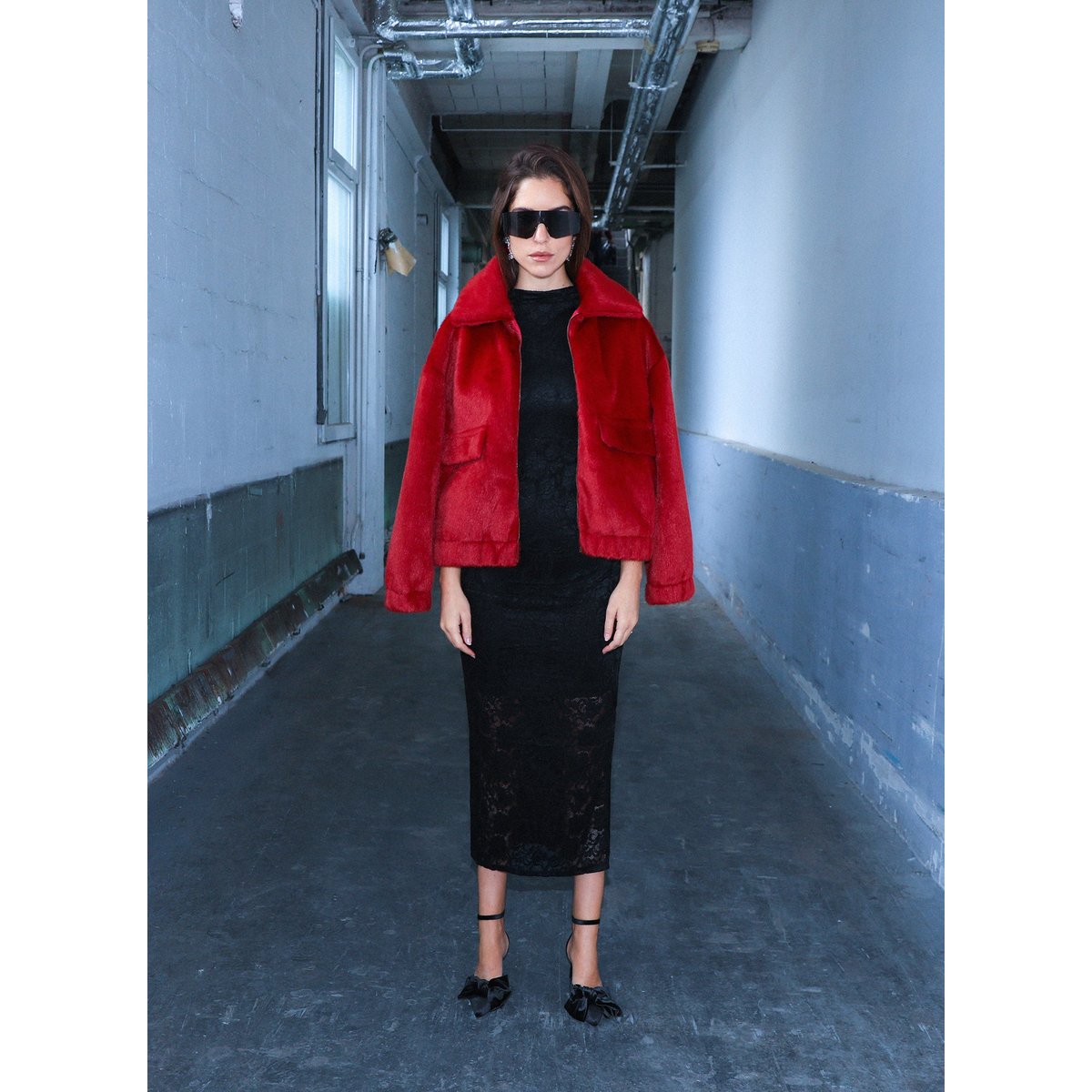 Blouson CANDYCE rouge, AN'GE
