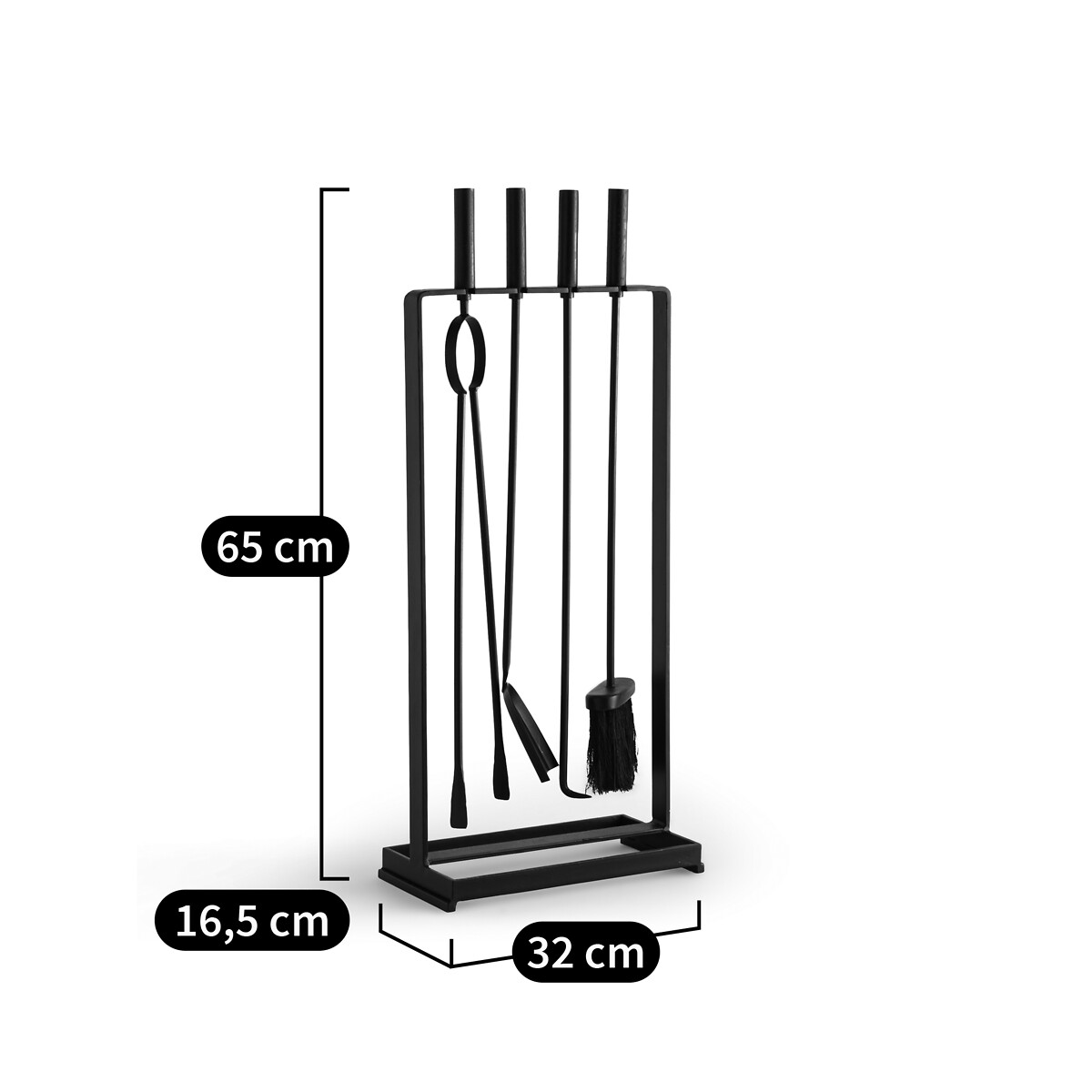 Eko Fireplace Accessories Kit black, AM.PM