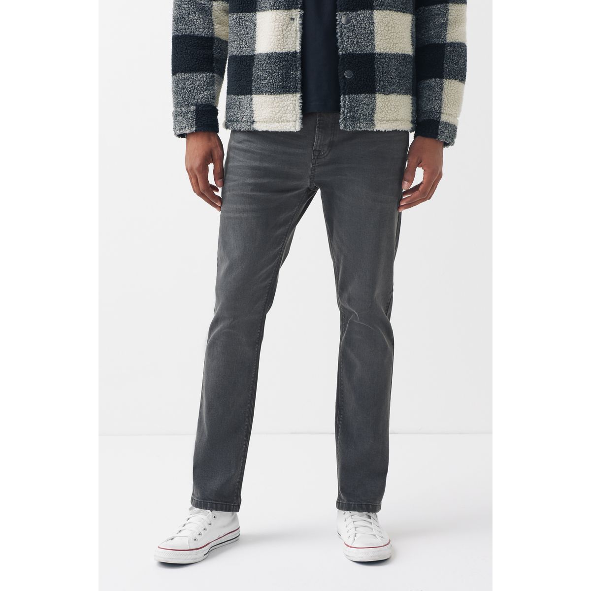 Jean Stretch Indispensable - Coupe Slim gris délavé, NEXT