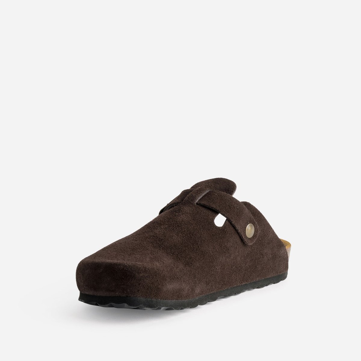 Sandale Plate en cuir DONALD marron, ERAM