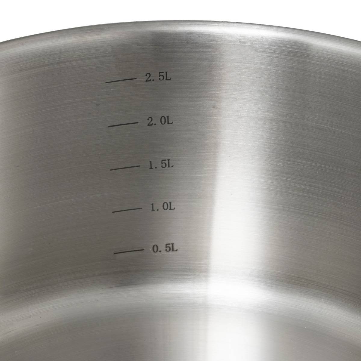 Casserole en inox 16cm avec bec verseur RESILIENCE argent, 5FIVE SIMPLY SMART