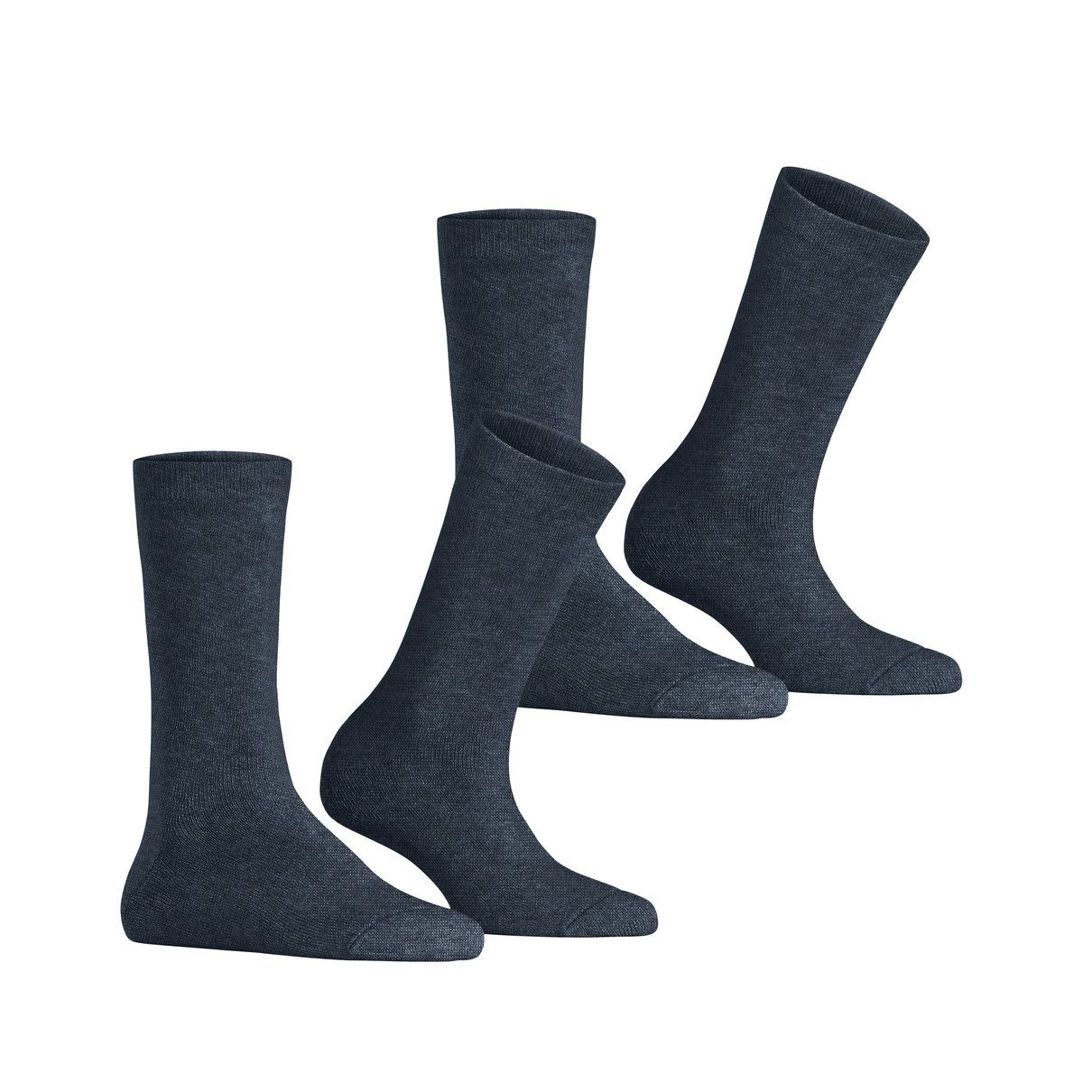 Chaussettes Cloud 2-Pack Opaque navy bleu melange, ESPRIT