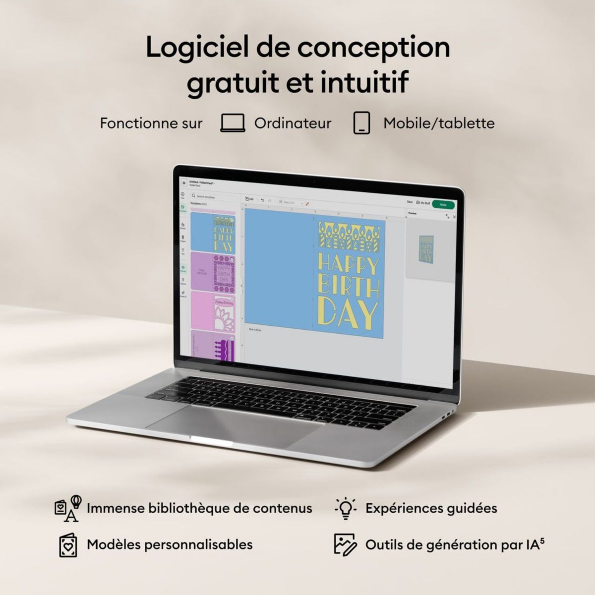 Machine de découpe Bundle Deluxe Joy 2 Corail couleur unique, CRICUT