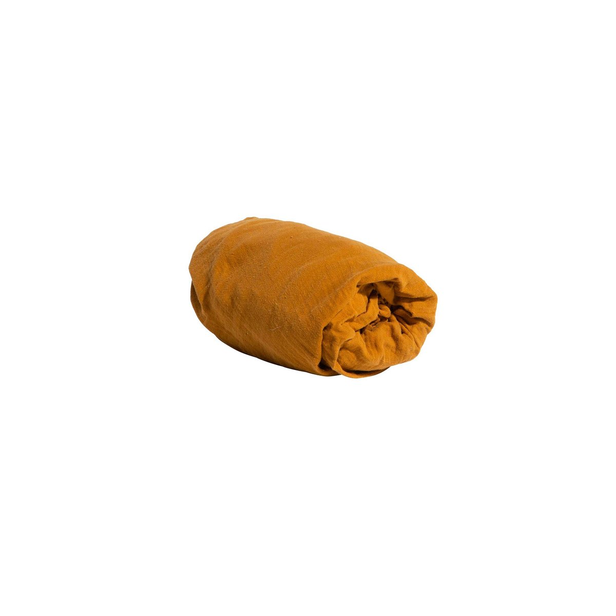 Drap housse en gaze de coton uni, Les Essentiels jaune ambre, GABRIELLE PARIS