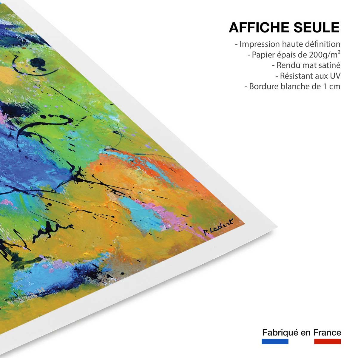 Affiche reproduction originale secret azur affiche seule, HEXOA
