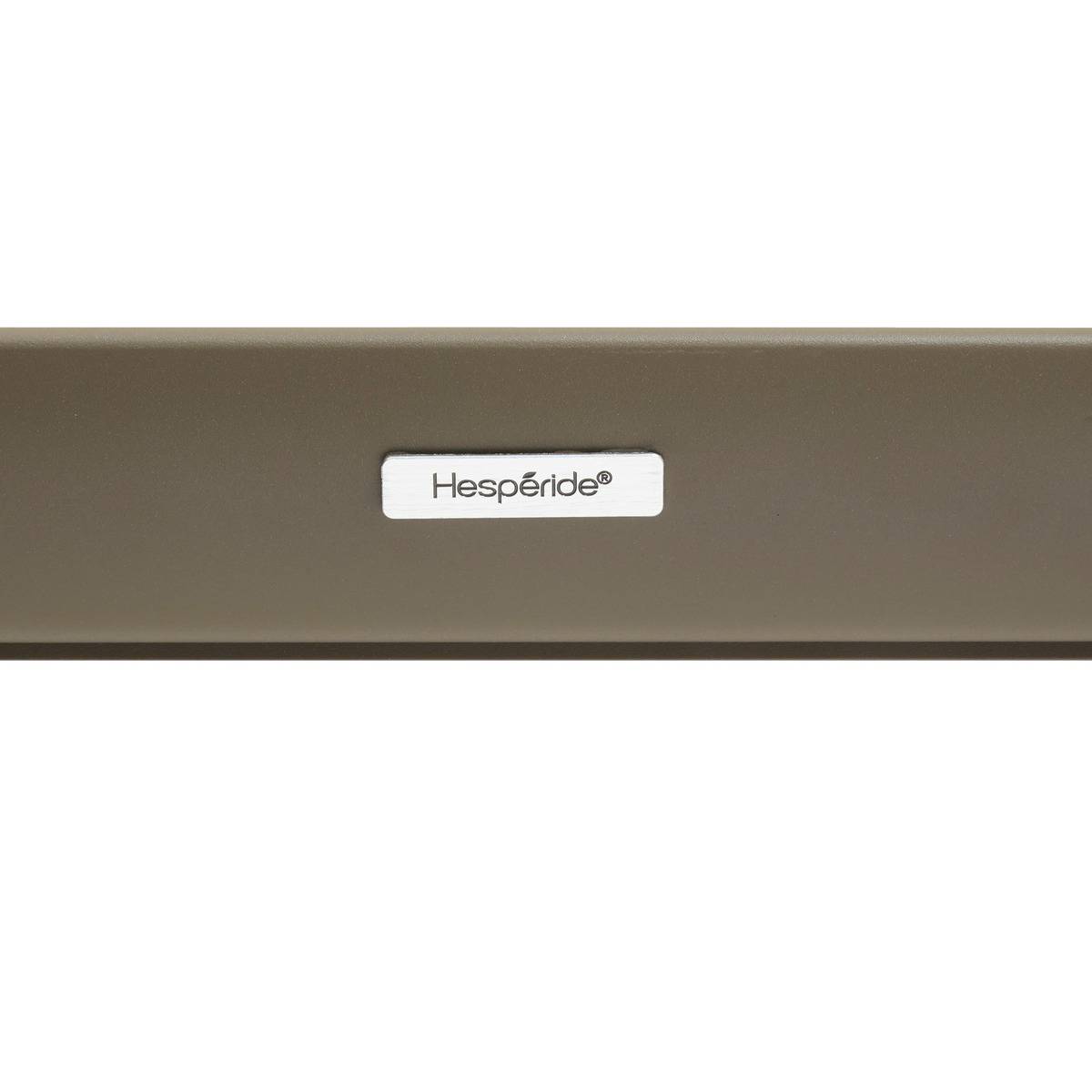 Table de jardin extensible 12 places en aluminium LUZANE argile, HESPERIDE