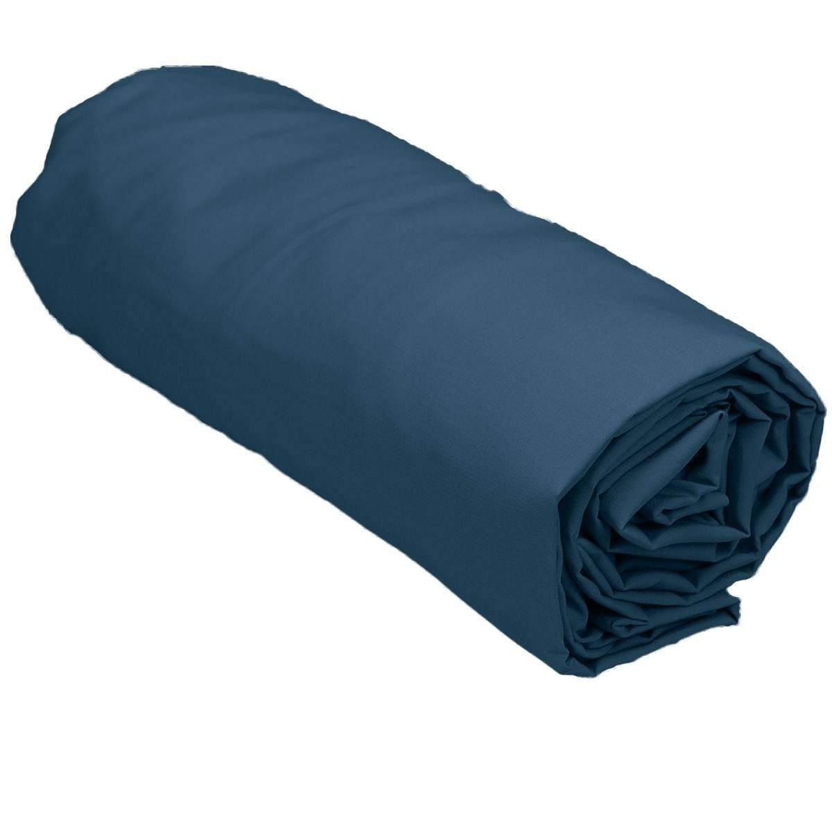 Drap-housse Satin de coton VERSATIN - Gris - 160x200 gris, BELLECOUR
