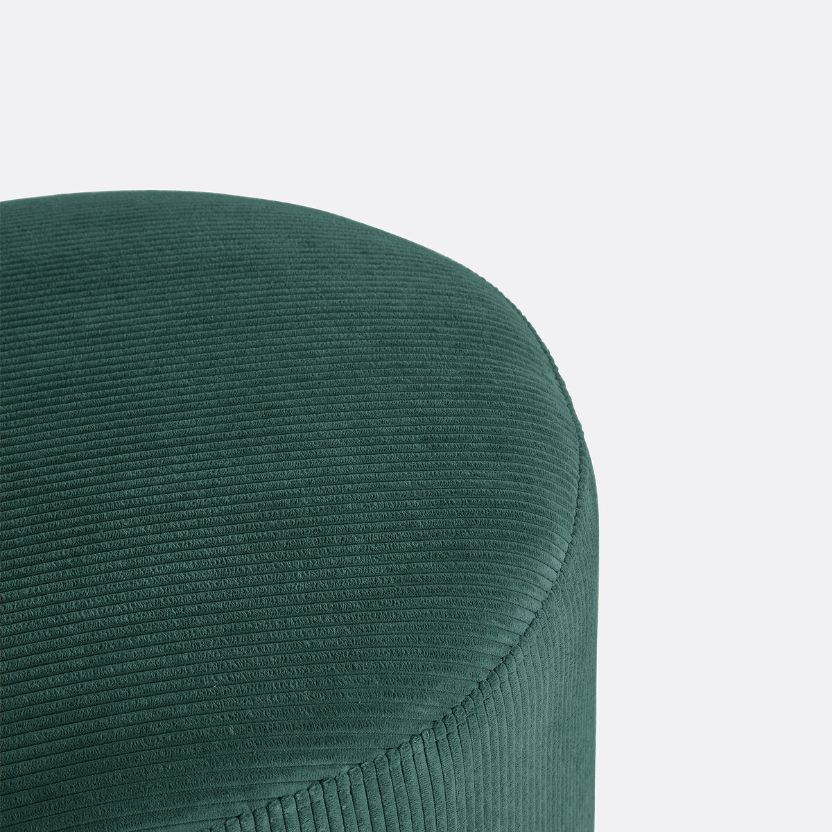 Pouf velours côtelé, Séméon vert eucalyptus, LA REDOUTE INTERIEURS