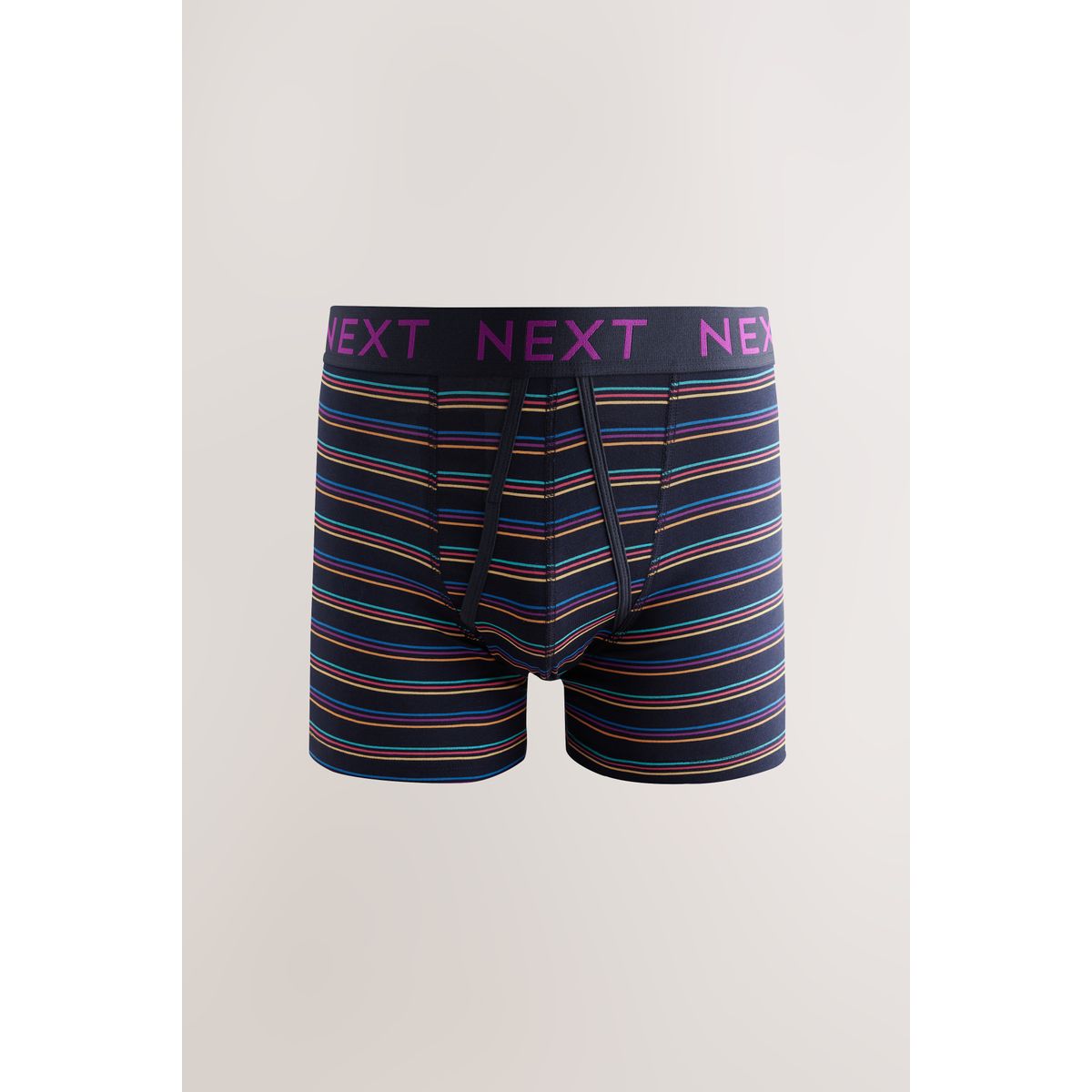 Boxers avec ouverture sur le devant rayures pop de couleur bleu marine, NEXT