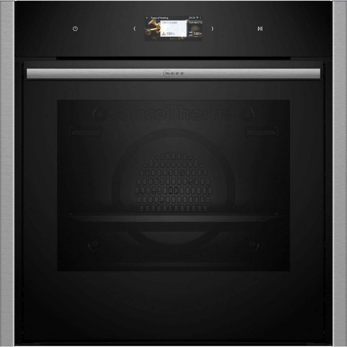 Four encastrable B64CS71N0 - Pyrolyse - Hydrolyse - Chaleur pulsée - Porte froide - N90 Slide&Hide inox, NEFF