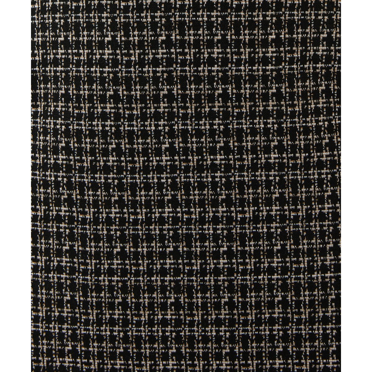 Robe maille jacquard détails unis noir graphqiue, DAMART