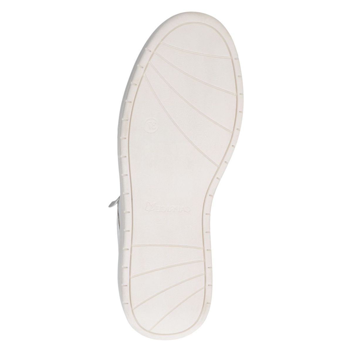 Basket en cuir blanc combiné, CAPRICE