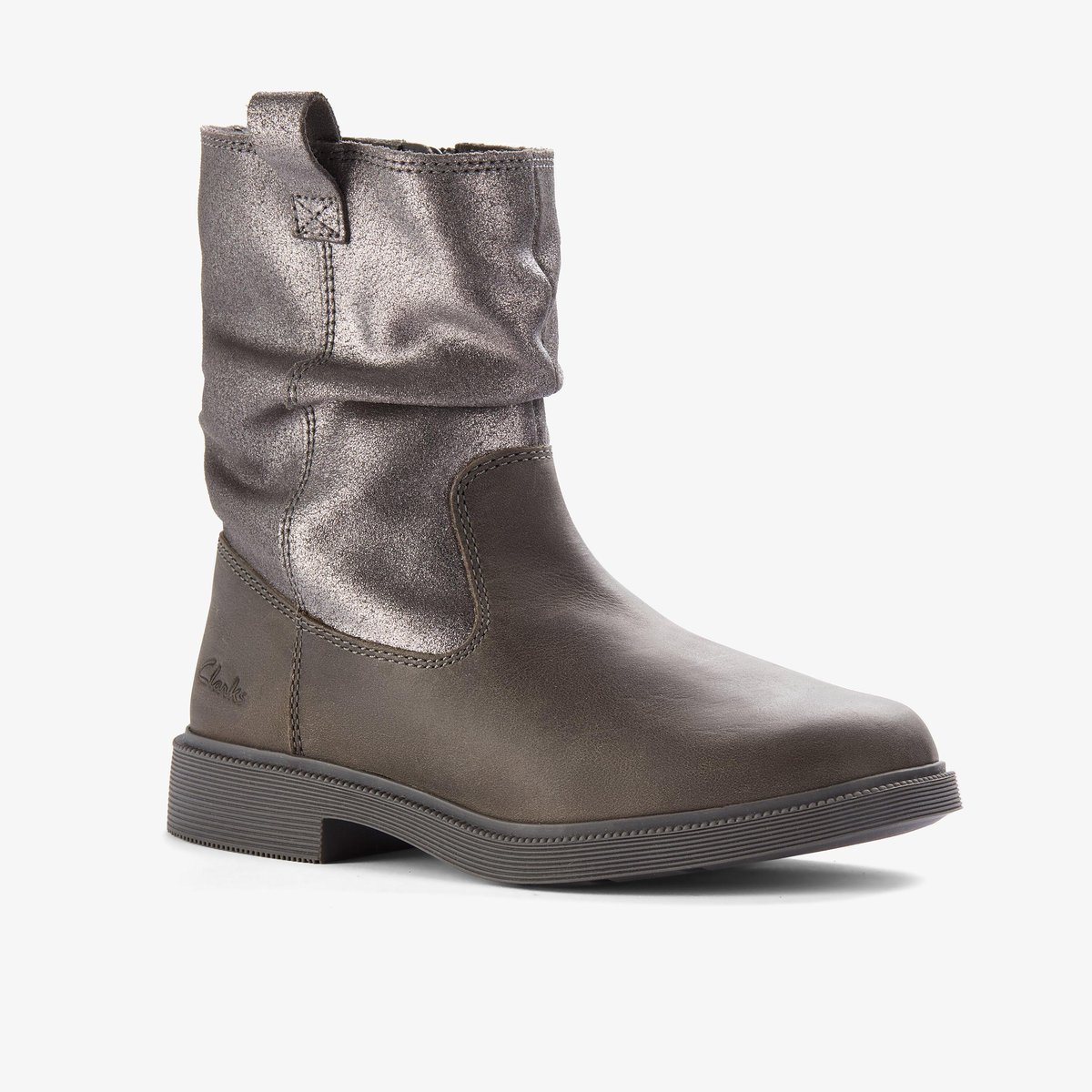 Boots Suède OAKLYN TOP K gris, CLARKS