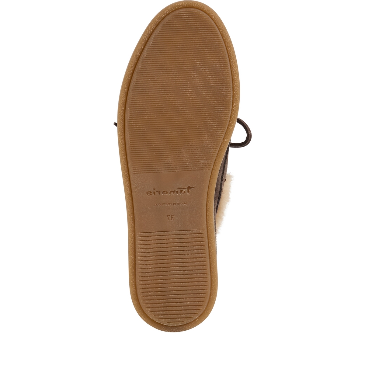 Mocassin en cuir marron mocca, TAMARIS
