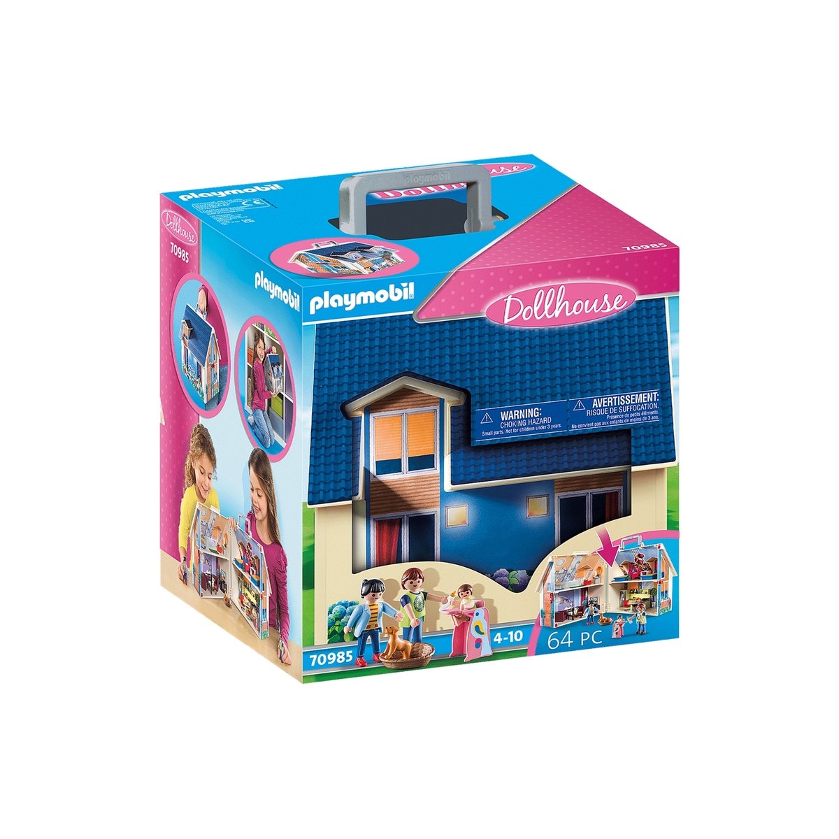 Dollhouse Maison transportable multicolore, PLAYMOBIL