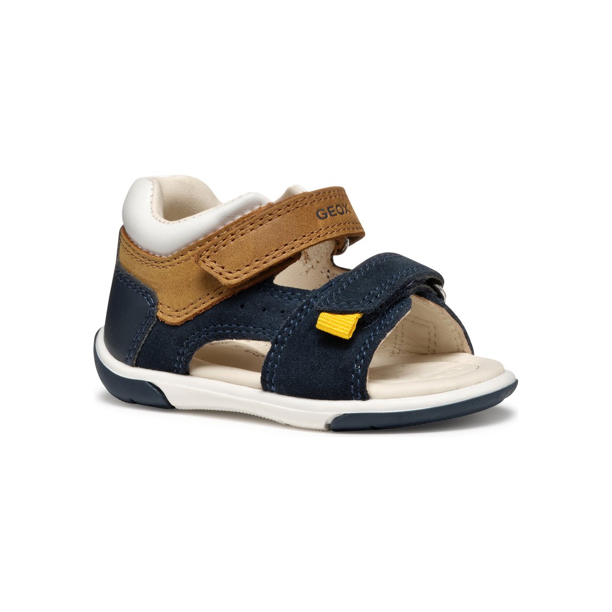 Sandales B SANDAL ZAPITO bleu marine/caramel, GEOX