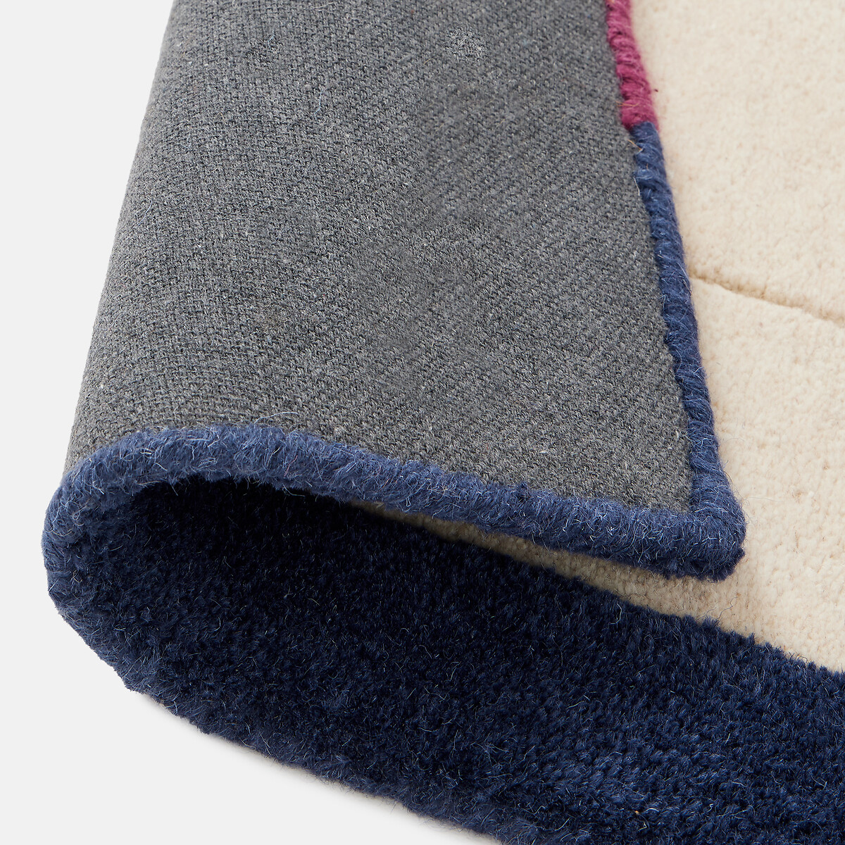 Tapis en laine, BIREN ecru/bleu, LA REDOUTE INTERIEURS