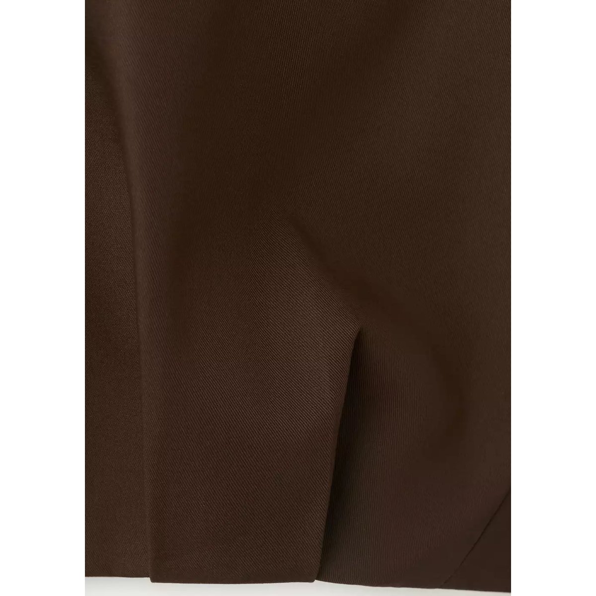 Veste oversize col cheminée chocolat, MANGO