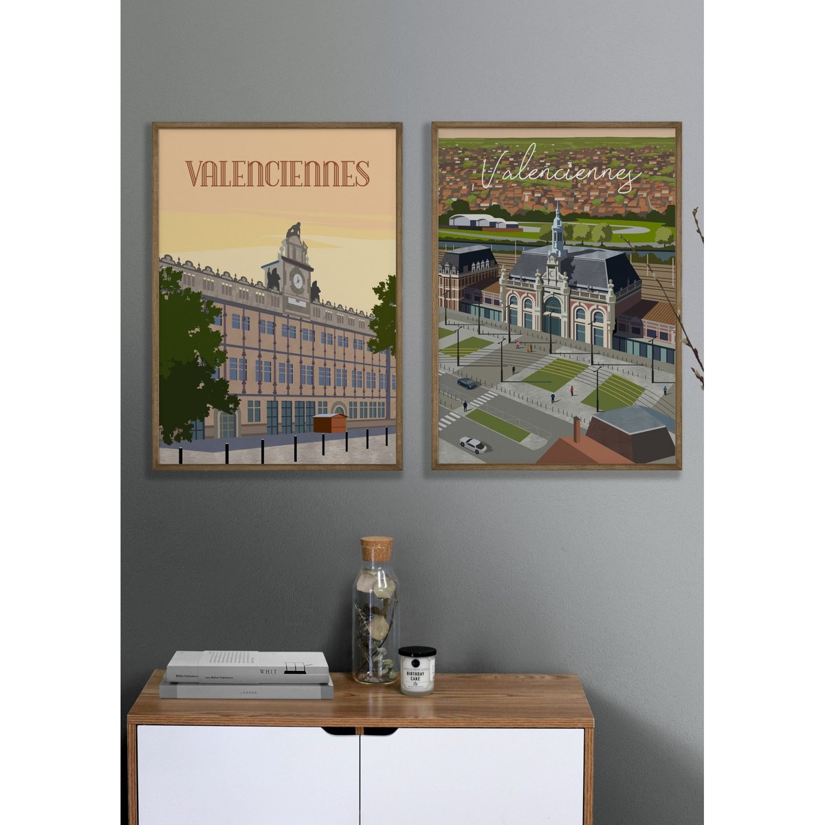 Affiche ville Valenciennes 2 blanc, L'AFFICHERIE