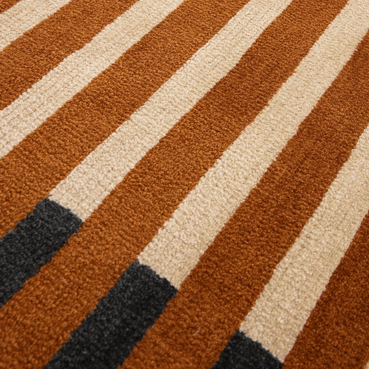 Tapis de salon et chambre moderne CLARKY orange, NOVATREND