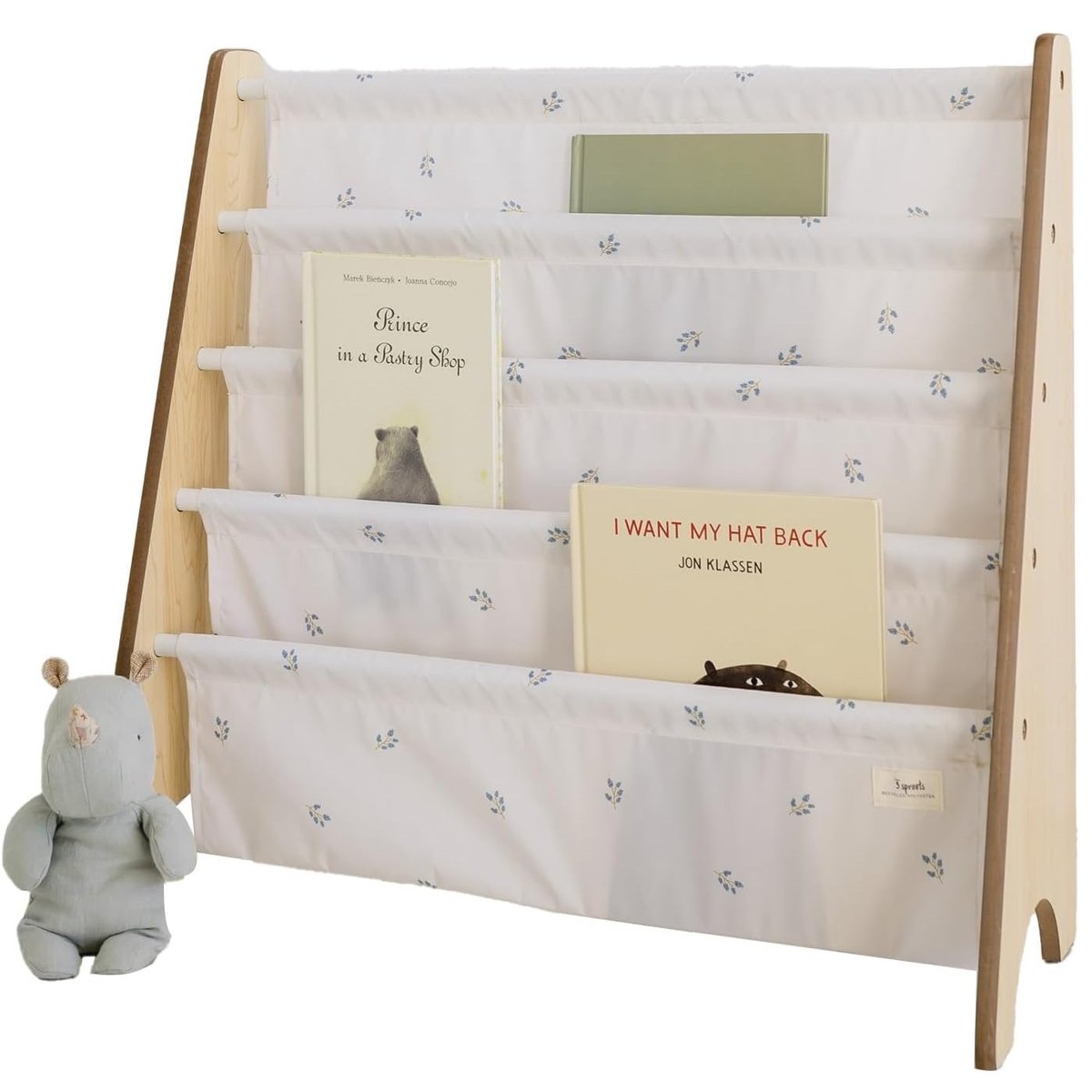 Bibliothèque en tissu rose, 3 SPROUTS