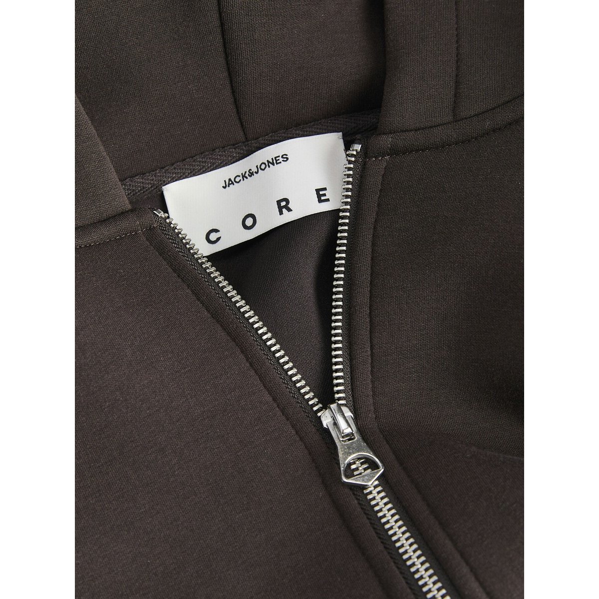 Sweat zippé, à capuche, LEGACY chocolat, JACK & JONES