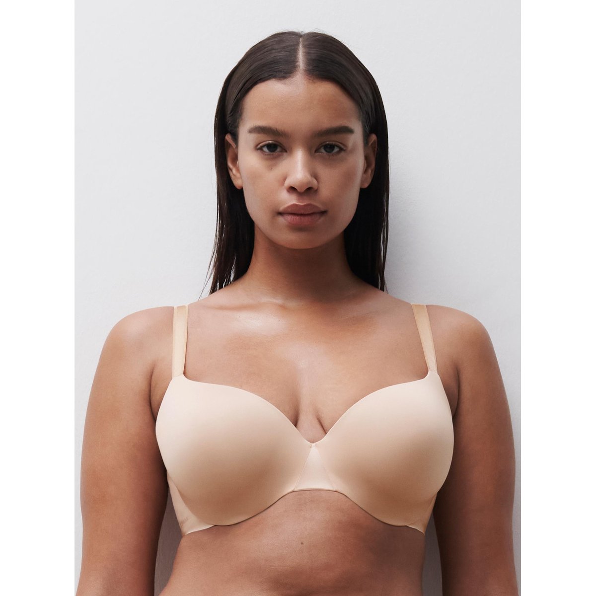 Soutien-gorge coques emboîtant ESSENTIALL beige doré, CHANTELLE