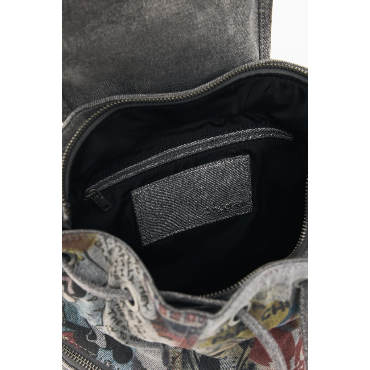 Petit sac à dos en denim Mickey Disney™ noir, DESIGUAL