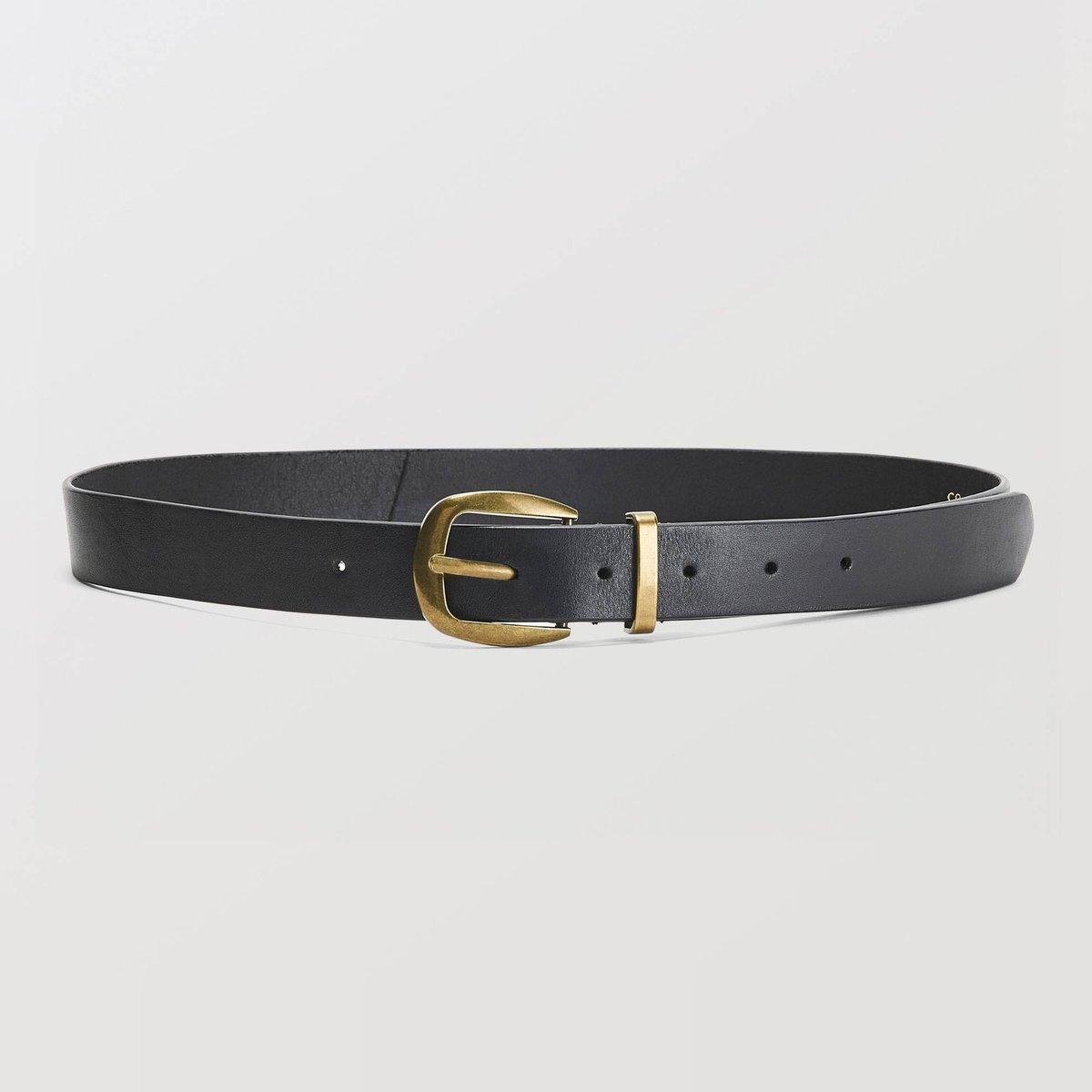 Ceinture bijou en cuir noir, MONOPRIX