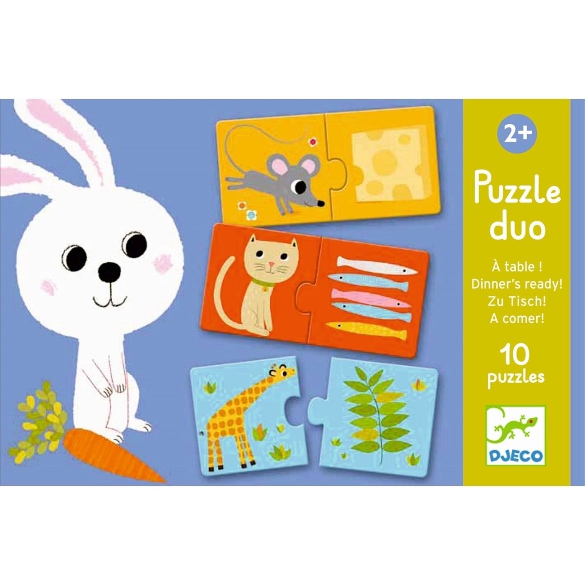 Puzzle duo - À table multicolore, DJECO